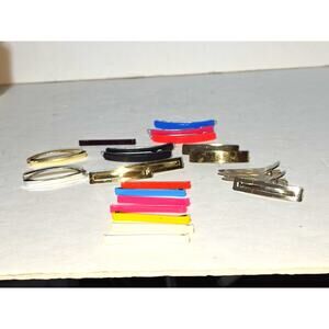 VTG Hair Comb Clip Barrette Lot 42 Pc Celluloid Faux Tortoise Shell France USA